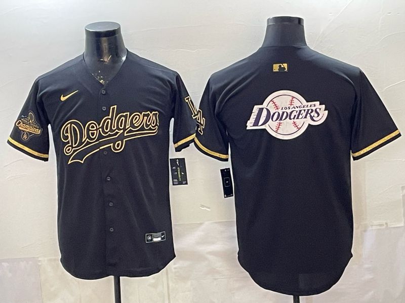 2026 Men Nike Los Angeles Dodgers Blank black gold Game MLB Jersey 0031->los angeles dodgers->MLB Jersey
